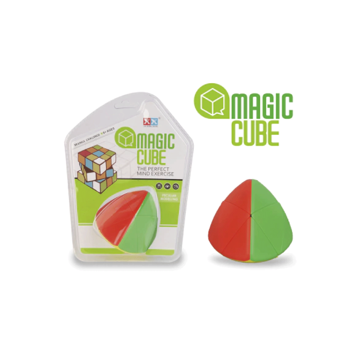 Cubo Mágico Triangular Curvo 3x3 Fidget Toy