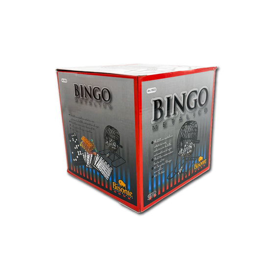 Juego de Mesa Bingo Metálico Con Bolillero Bisonte