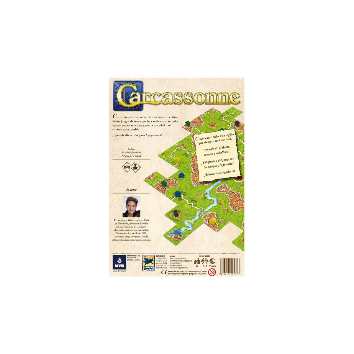 Juego de Mesa CARCASSONNE BÁSICO Devir