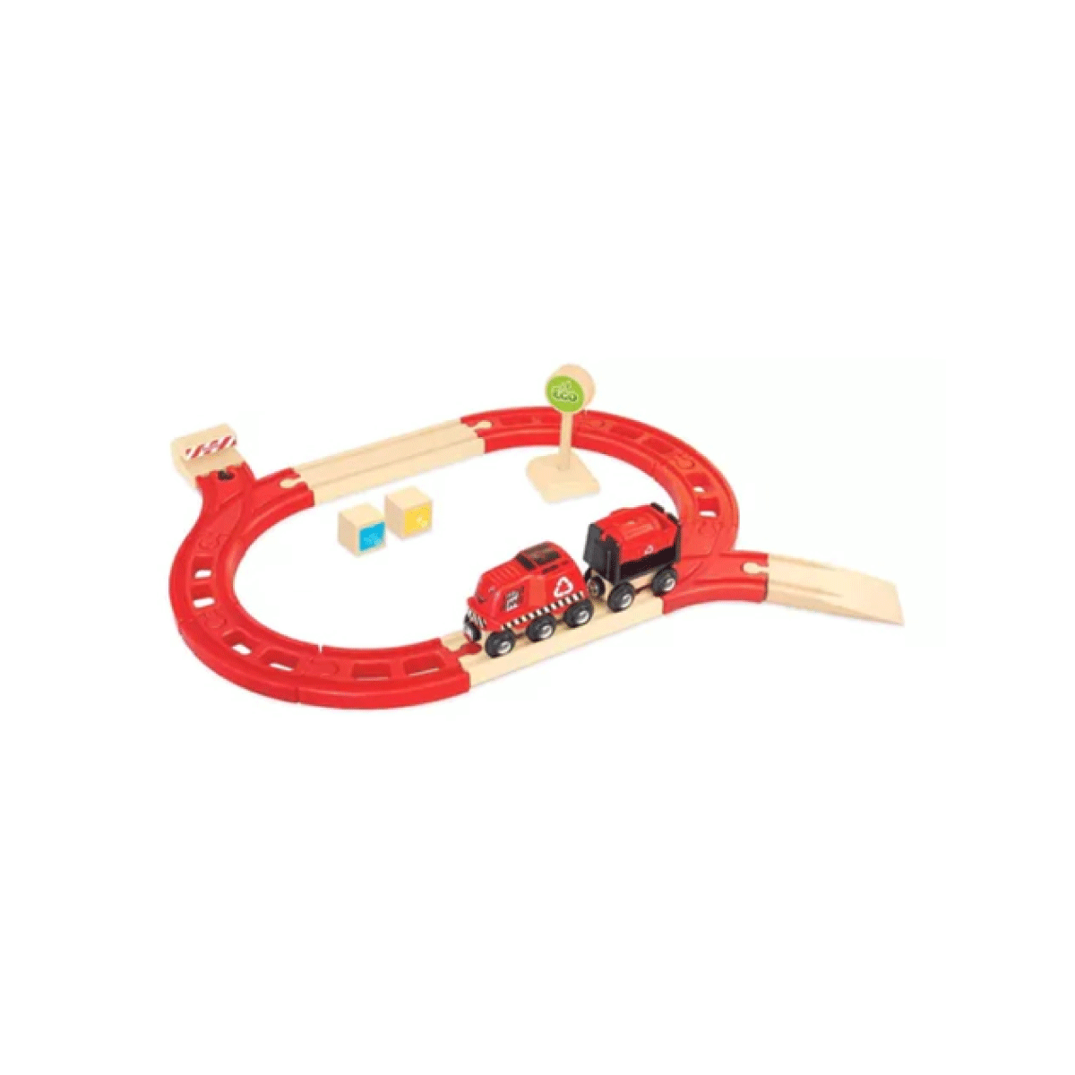 Trencity Kit Pista De Reciclado 22 Pzs De Madera