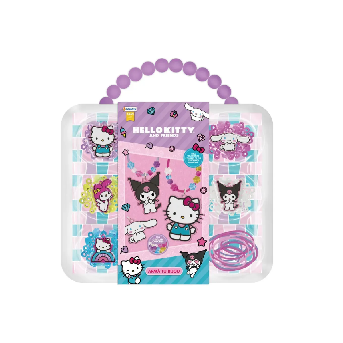 Set Arma Tu Bijou Hello Kitty con 5 Dijes – Tapimovil