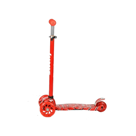 Monopatín Rainbow Rojo Camuflado con Luces LED y Plegado Compacto