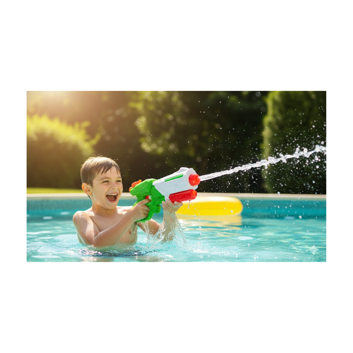 Pistola de Agua a Presión Color Único 38×7×8 cm