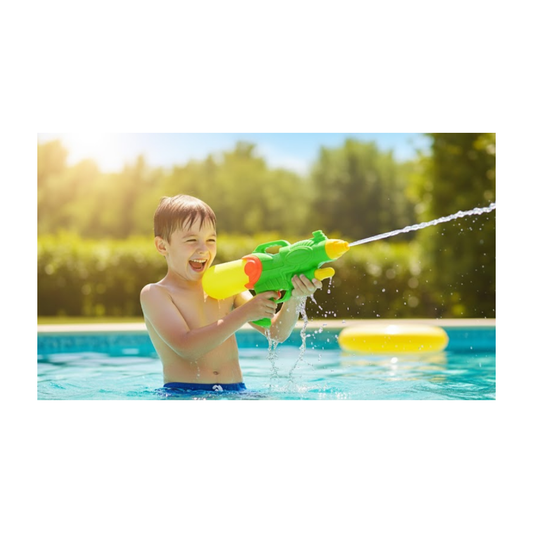 Pistola de Agua Verde y Naranja 18×30×7 cm