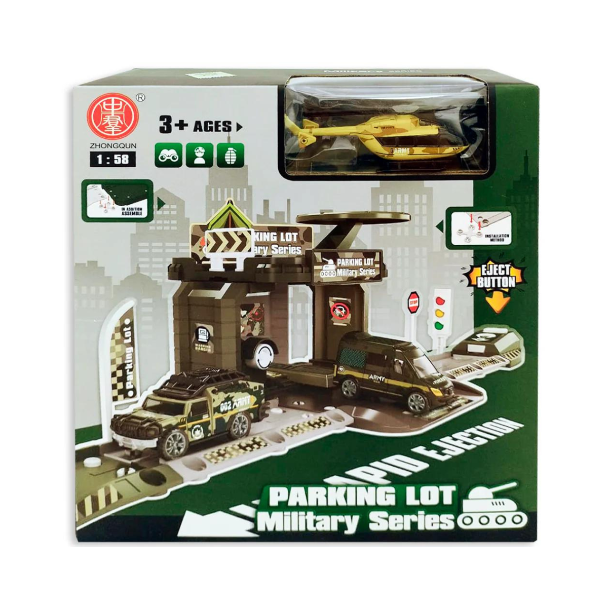 Vehículo Estacionamiento Militar