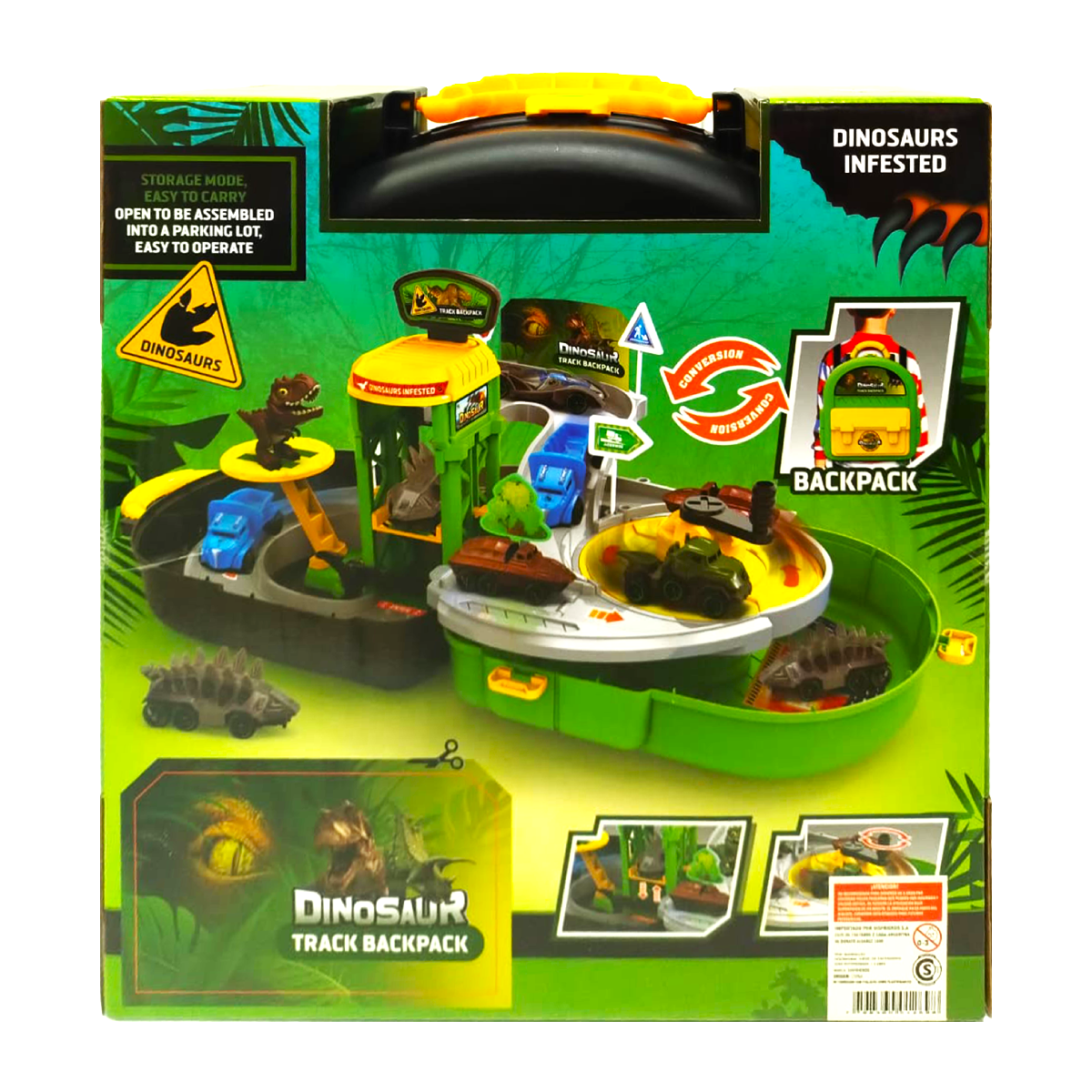 Mochila Playset De Dinosaurios Con Accesorios