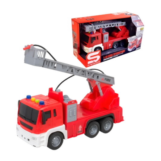 Camión De Rescate Lanza Agua Con Luz Y Sonido