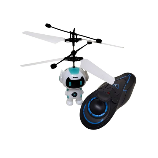 Robot Volador con Control Remoto Blanco
