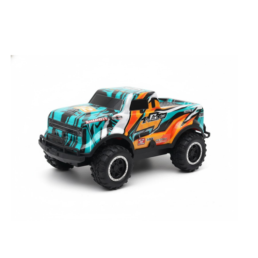 Auto a Radio Control Escala 1:18 con Luces. Verde y Naranja