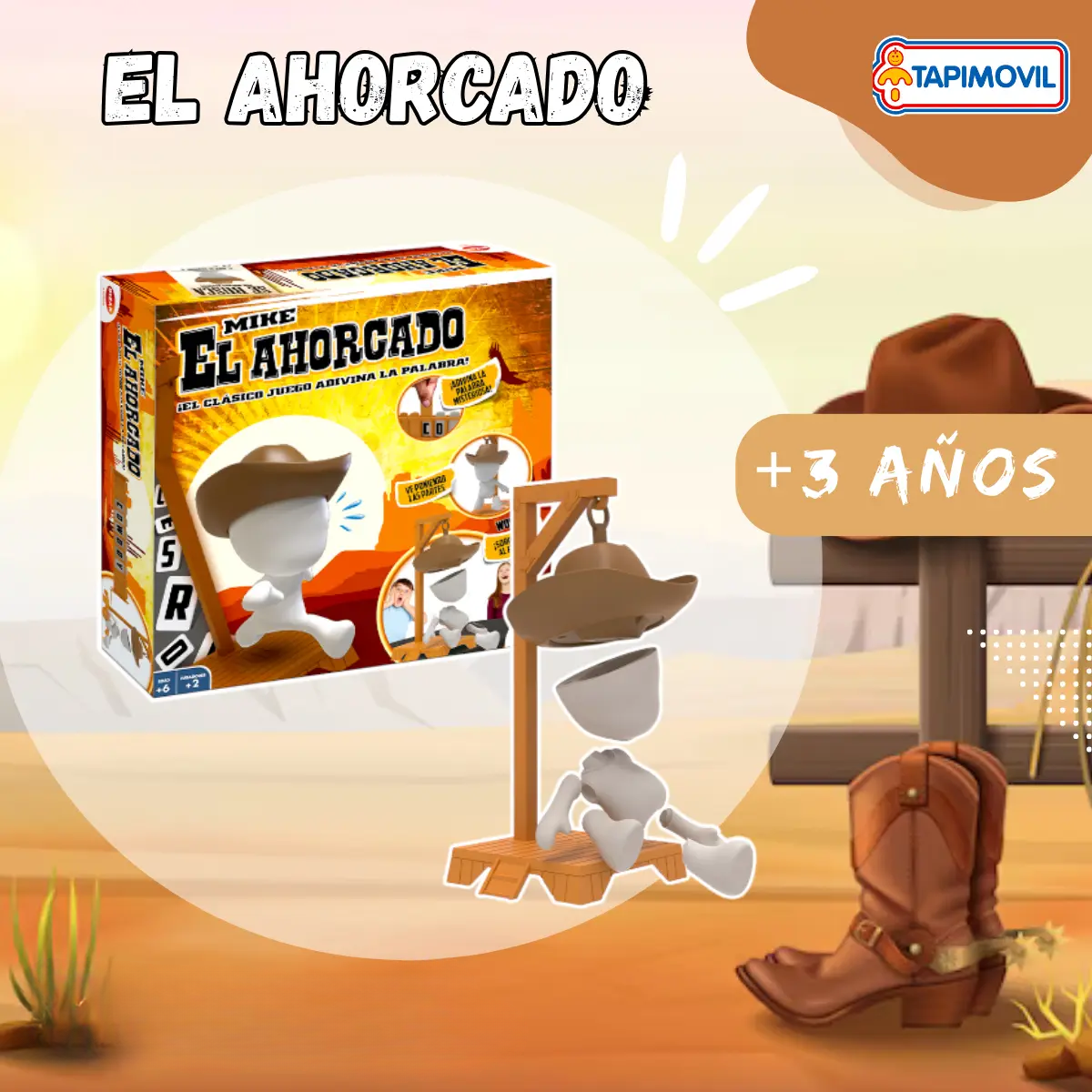 Juego de Mesa Mike El Ahorcado 3D