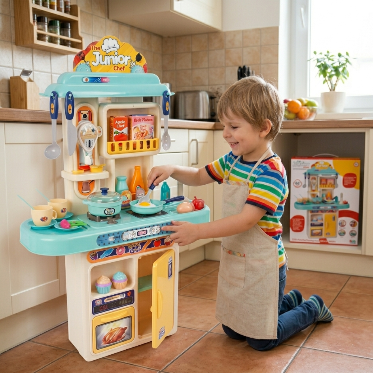 Cocina Infantil Junior Chef con Accesorios