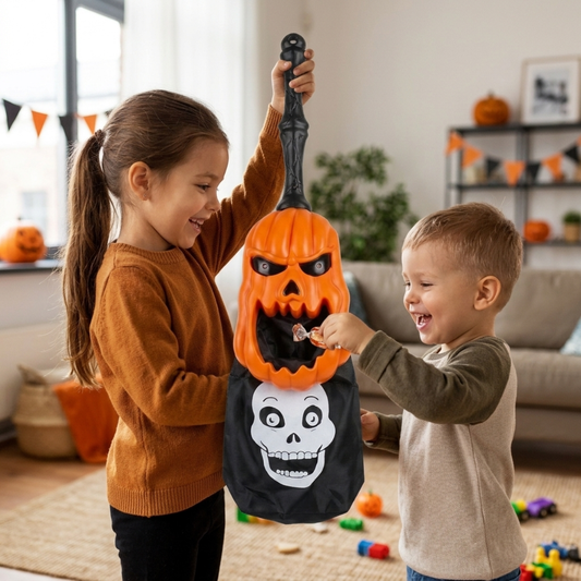 Caramelera con Forma de Calabaza Sensor Movimiento
