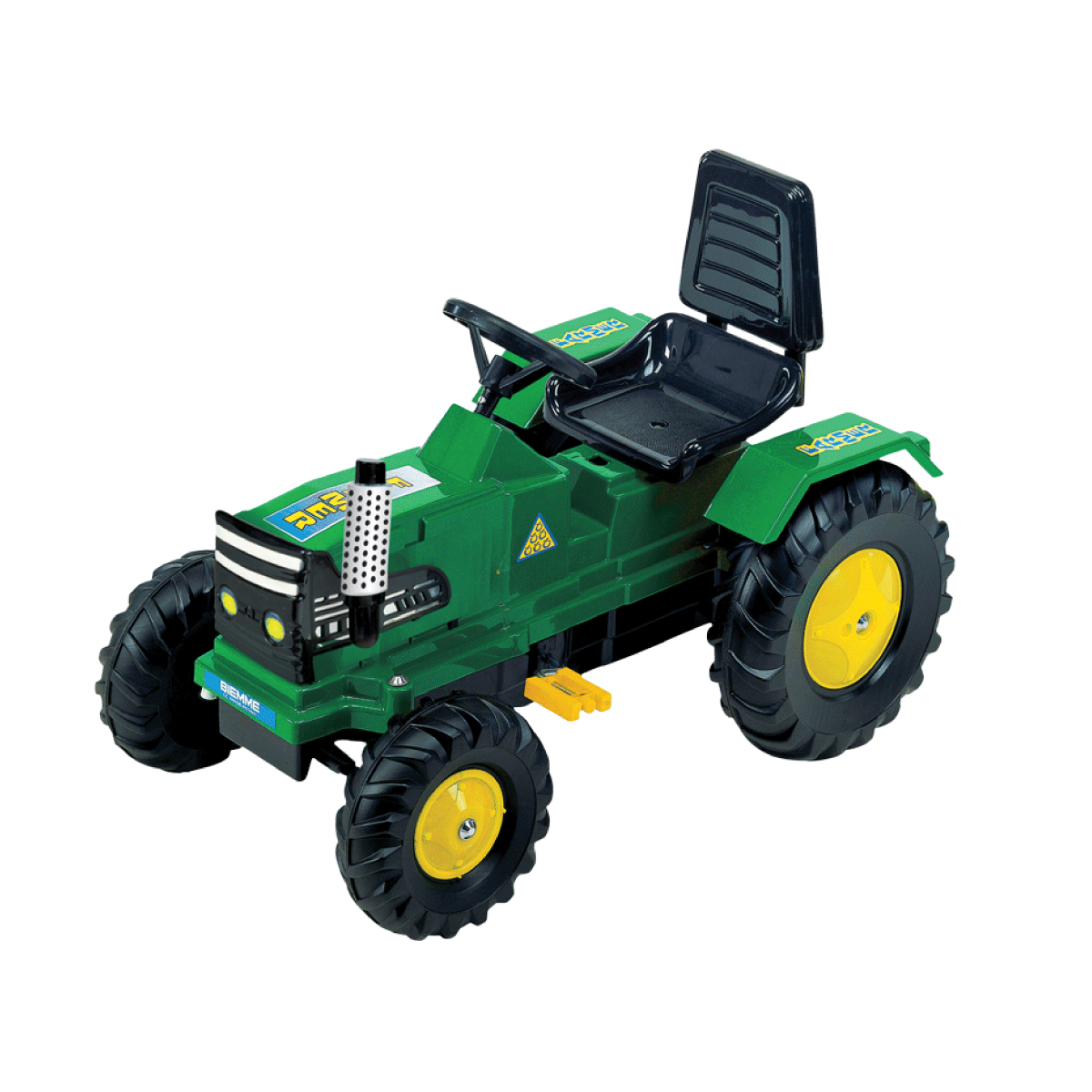 Auto Tractor A Pedal Cadena Farmer Verde Biemme