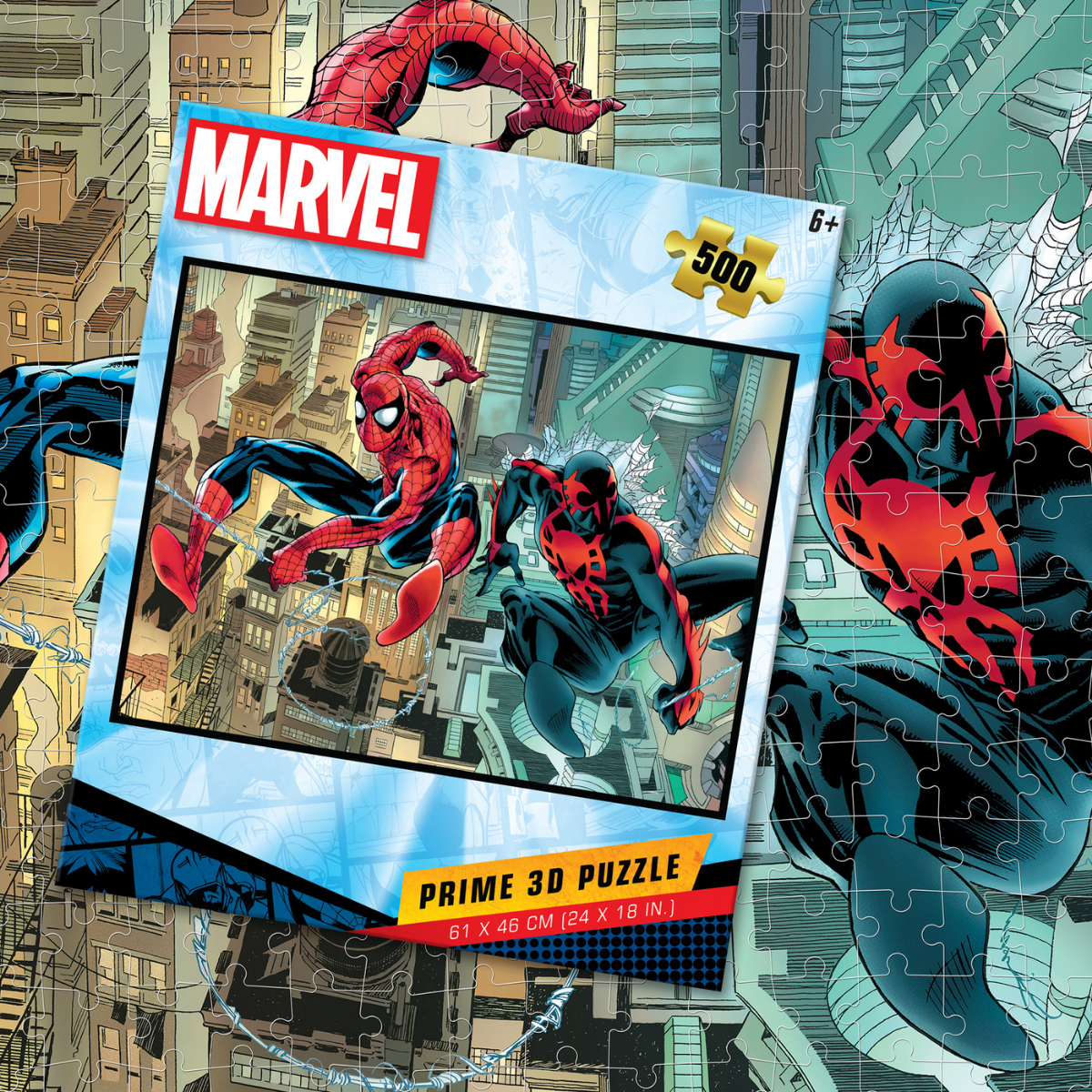 Rompecabezas Marvel Spiderman Presente y Futuro 500 piezas Lenticular