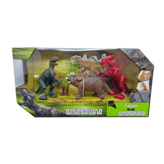 Set De Dinosaurios x3
