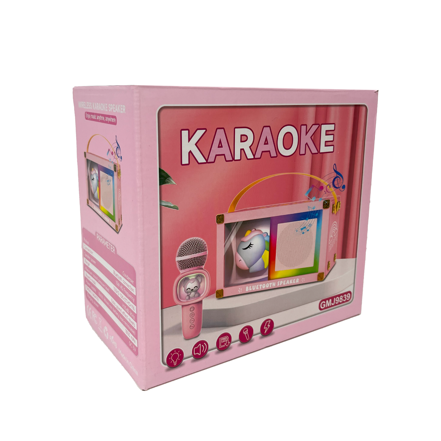Reproductor De Música Karaoke Party Inalámbrico Unicornio
