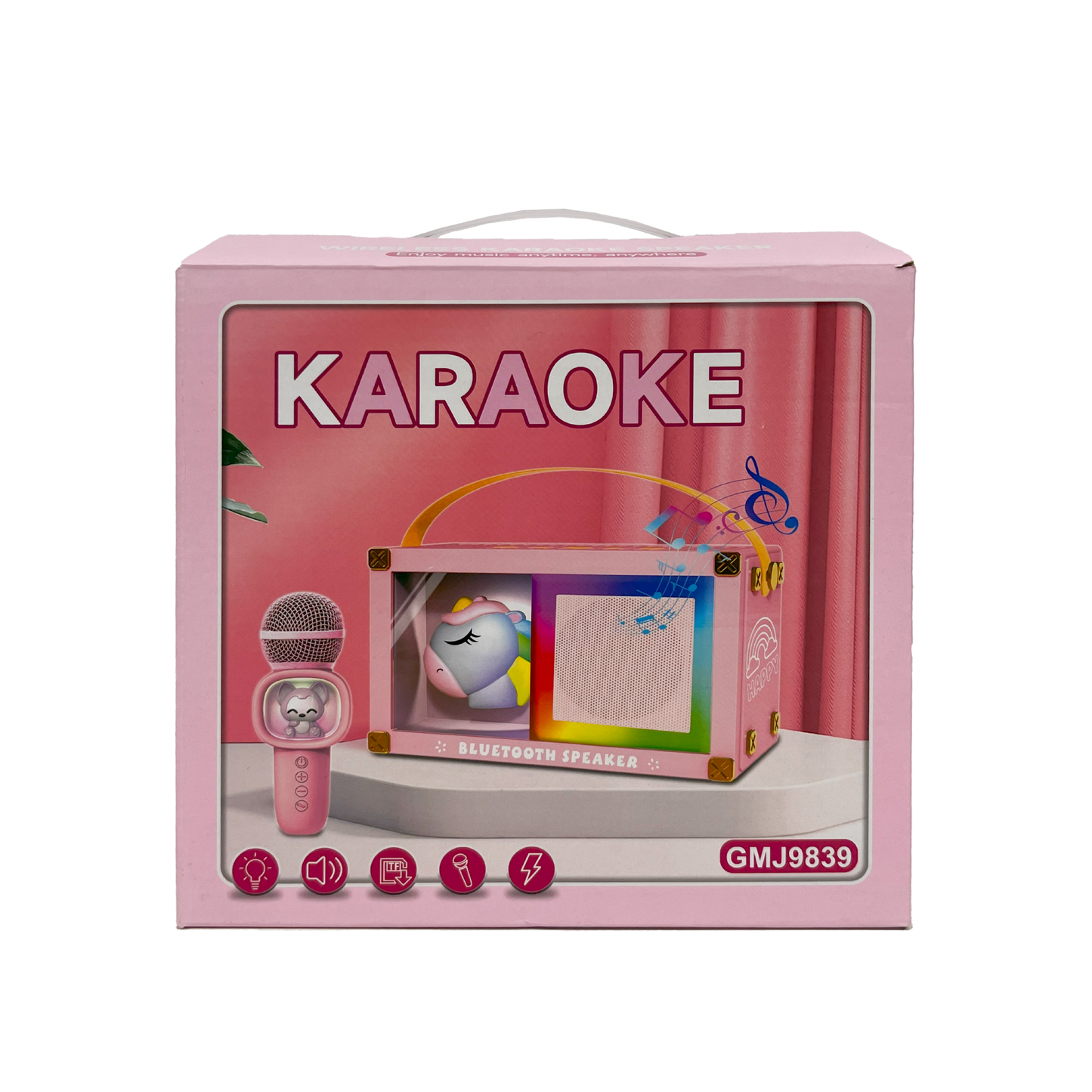 Reproductor De Música Karaoke Party Inalámbrico Unicornio