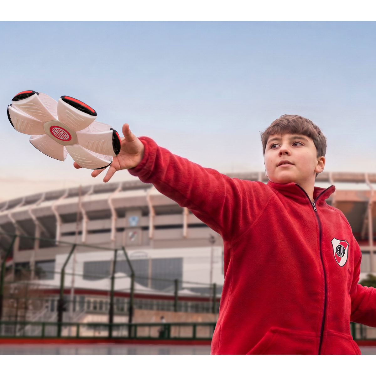 River Pelota Frisbee 2 en 1 Con Luz