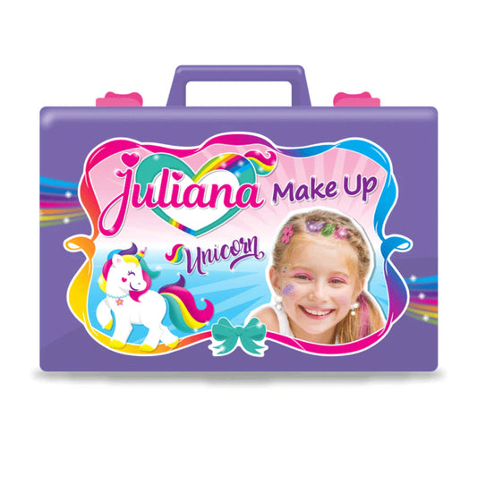 Valija Juliana Make Up Unicorn Grande Lila