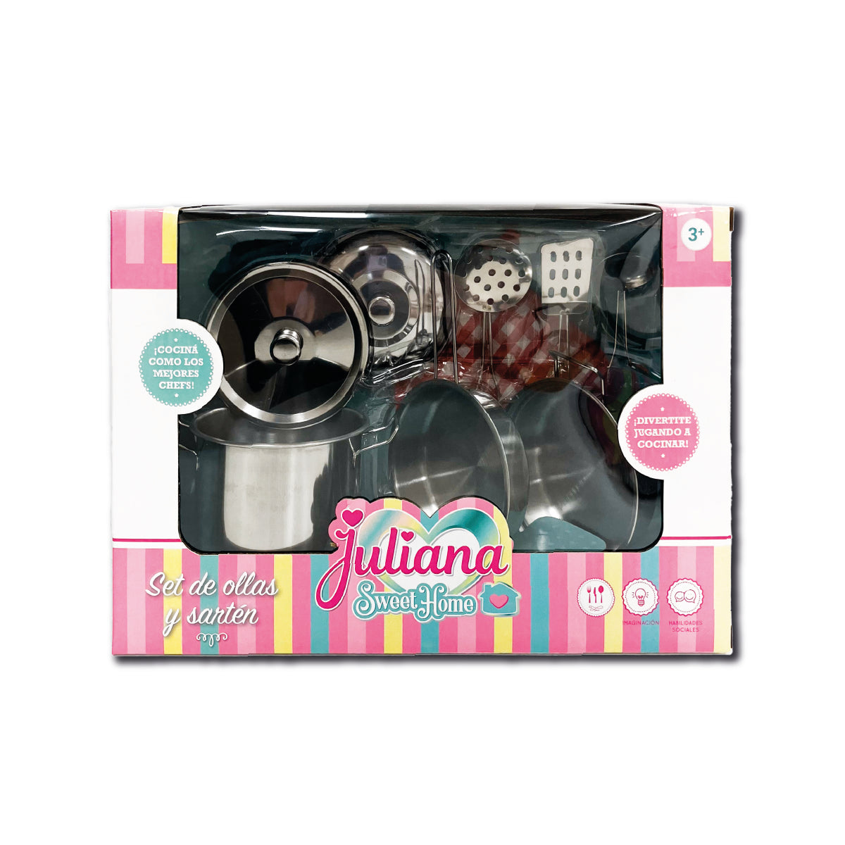 Set De Ollas Y Sartén Juliana Sweet Home