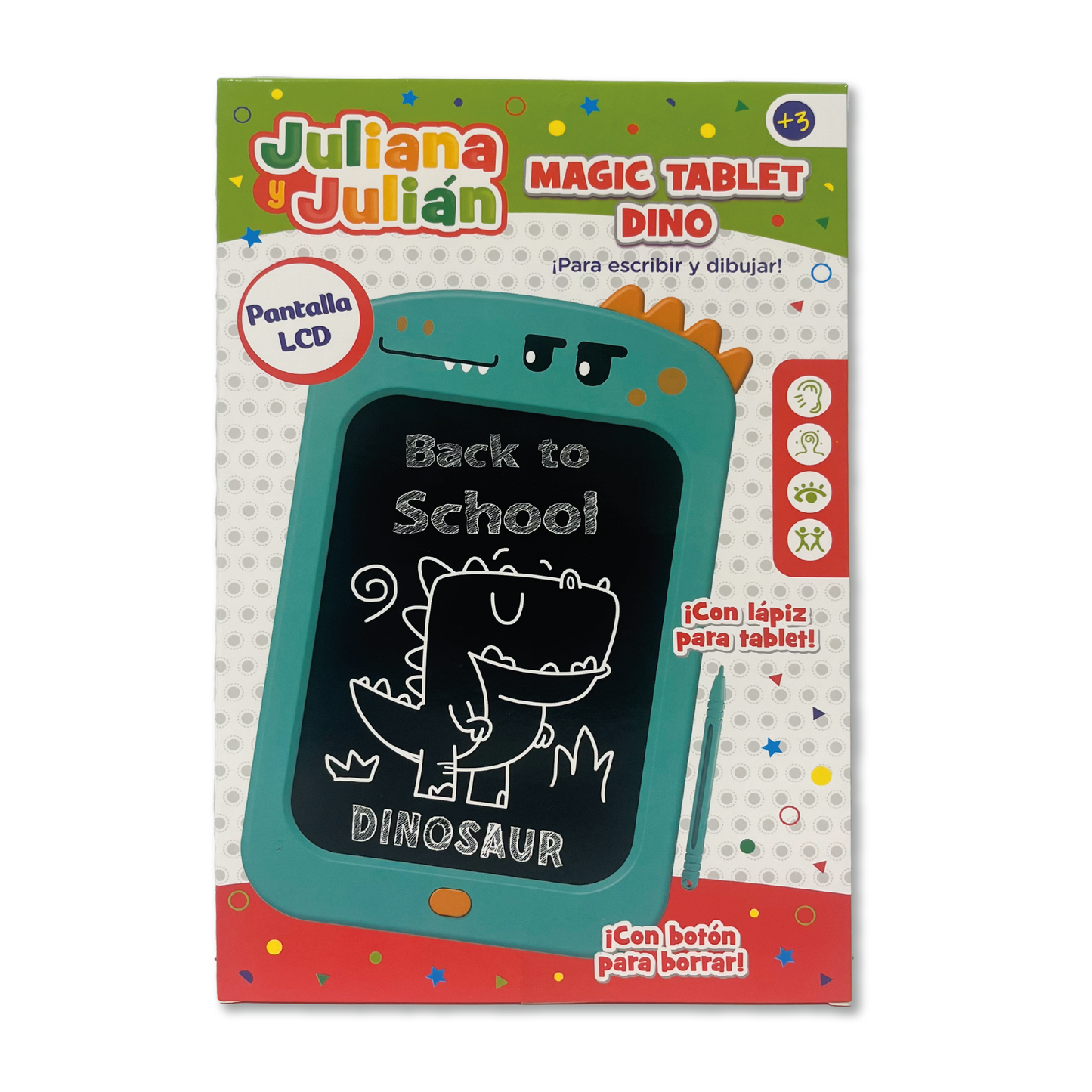 Juliana y Julian Magic Tablet Dino a Color