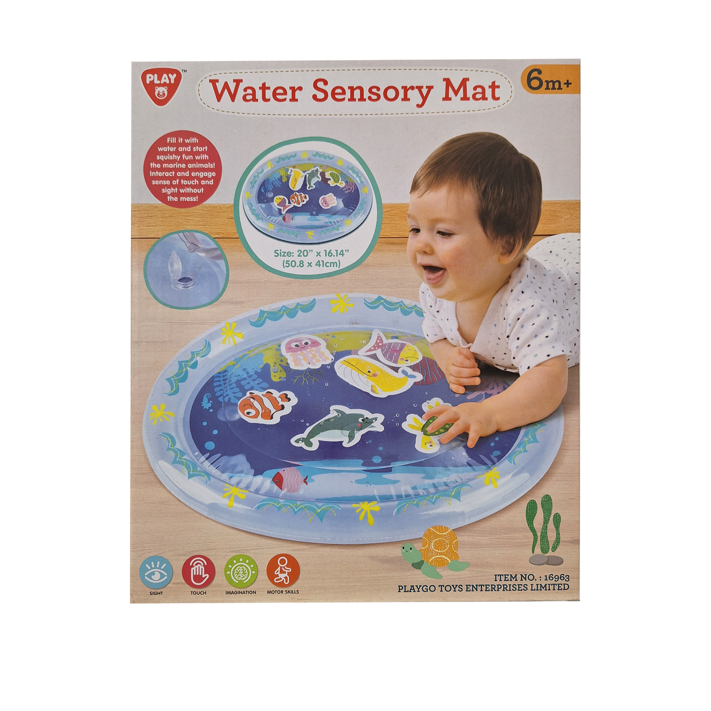 Alfombra Sensorial De Agua Animales Marinos PlayGo