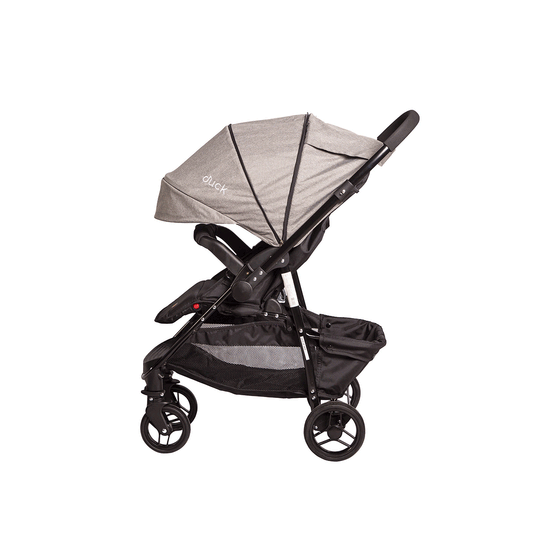 Coche Cuna Manija Rebatible Teko Duck Gris