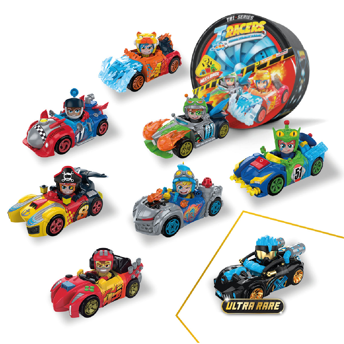 T-Racers Autos Armables Coleccionables