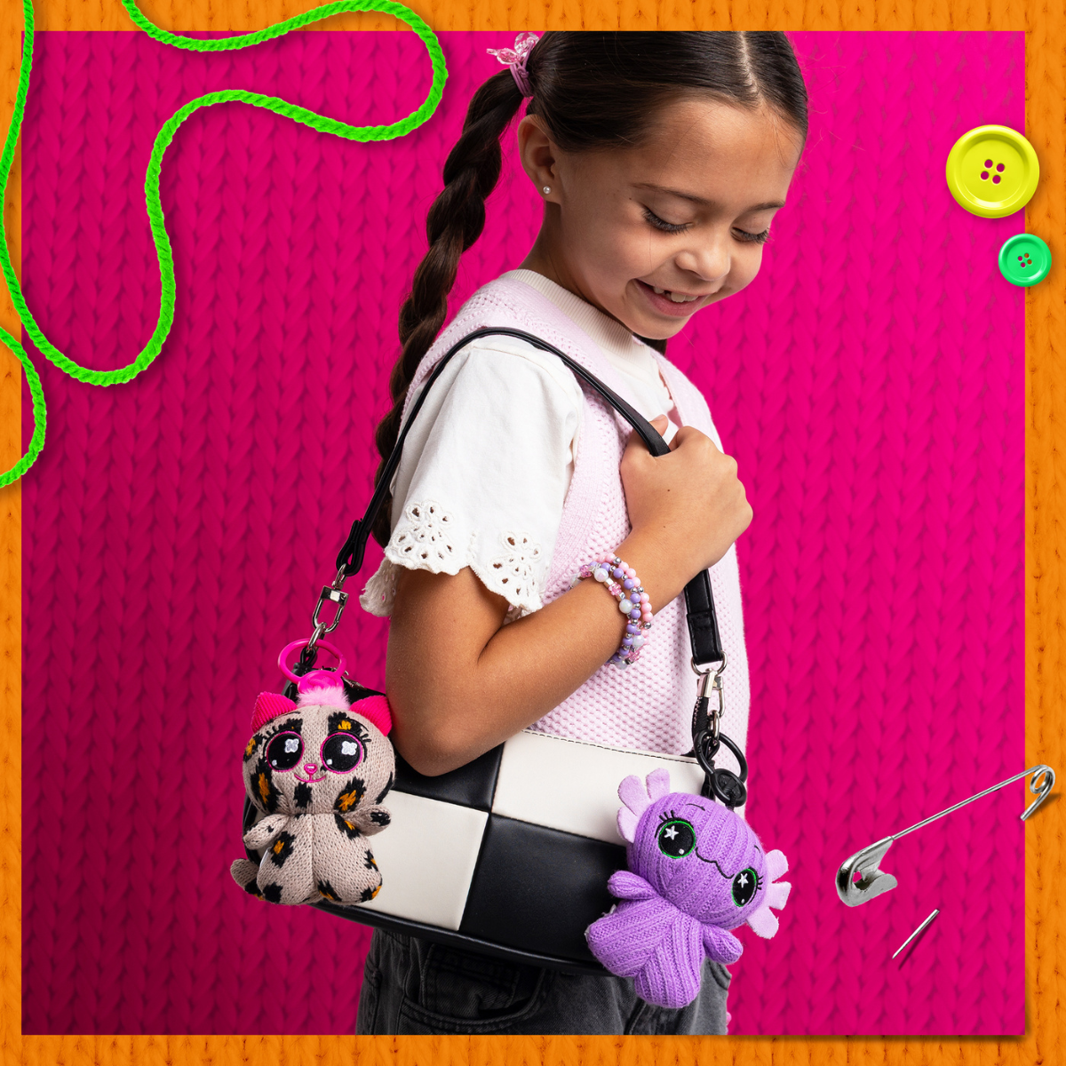 Mini Peluche Threadz Clip On 12 cm
