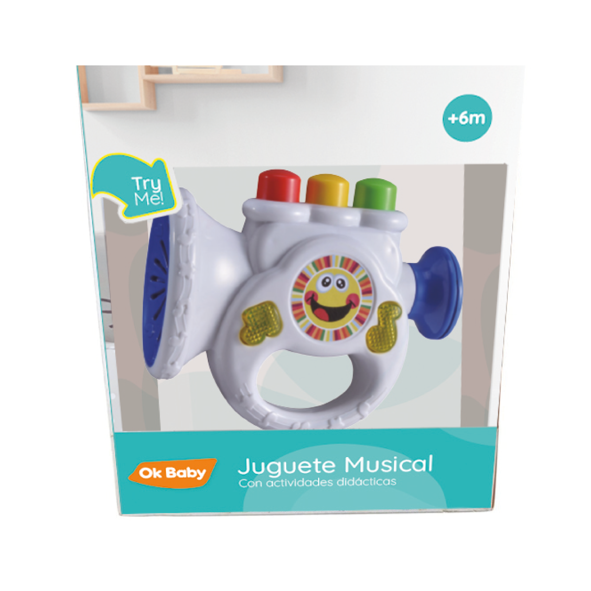 Trompeta Ok Baby con Luces y Sonido