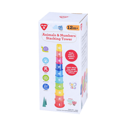 Torre Apilable De Animales y Números