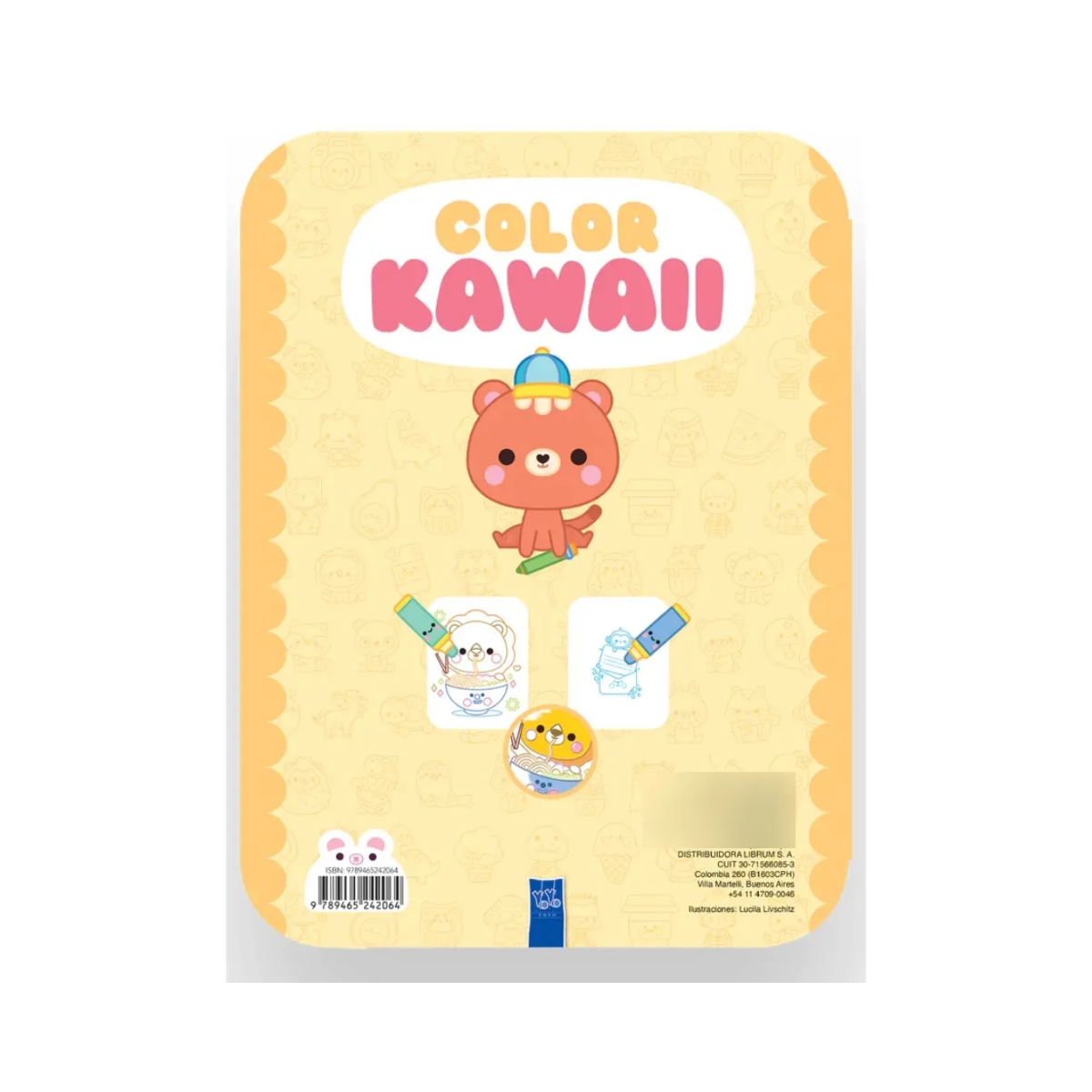 Libro para Colorear con Relieve Color Kawaii: El Zorrito