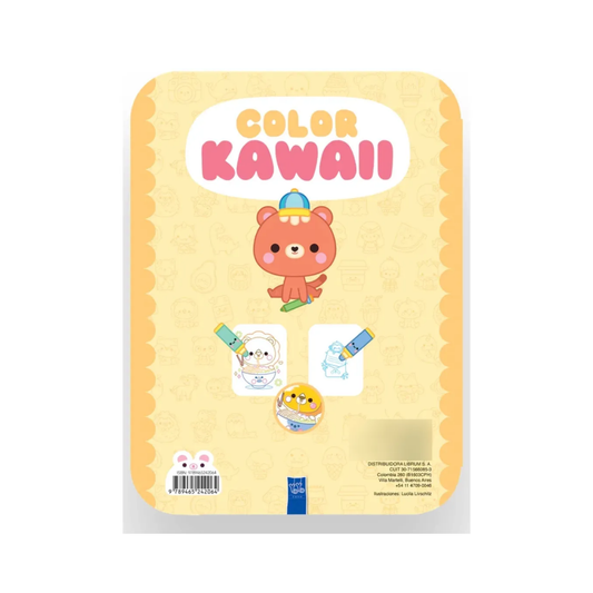 Libro para Colorear con Relieve Color Kawaii: El Zorrito