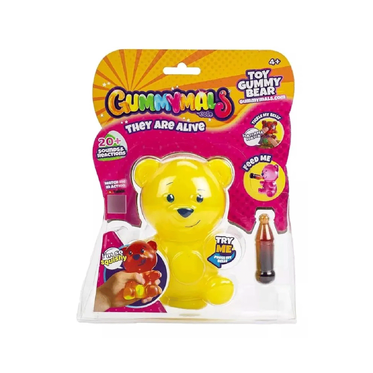 Muñeco Gummy Bear Amarillo Mascota Interactiva