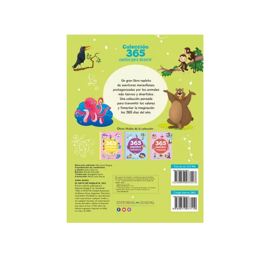 Libro De Cuentos 365 Cuentos De Animales Guadal