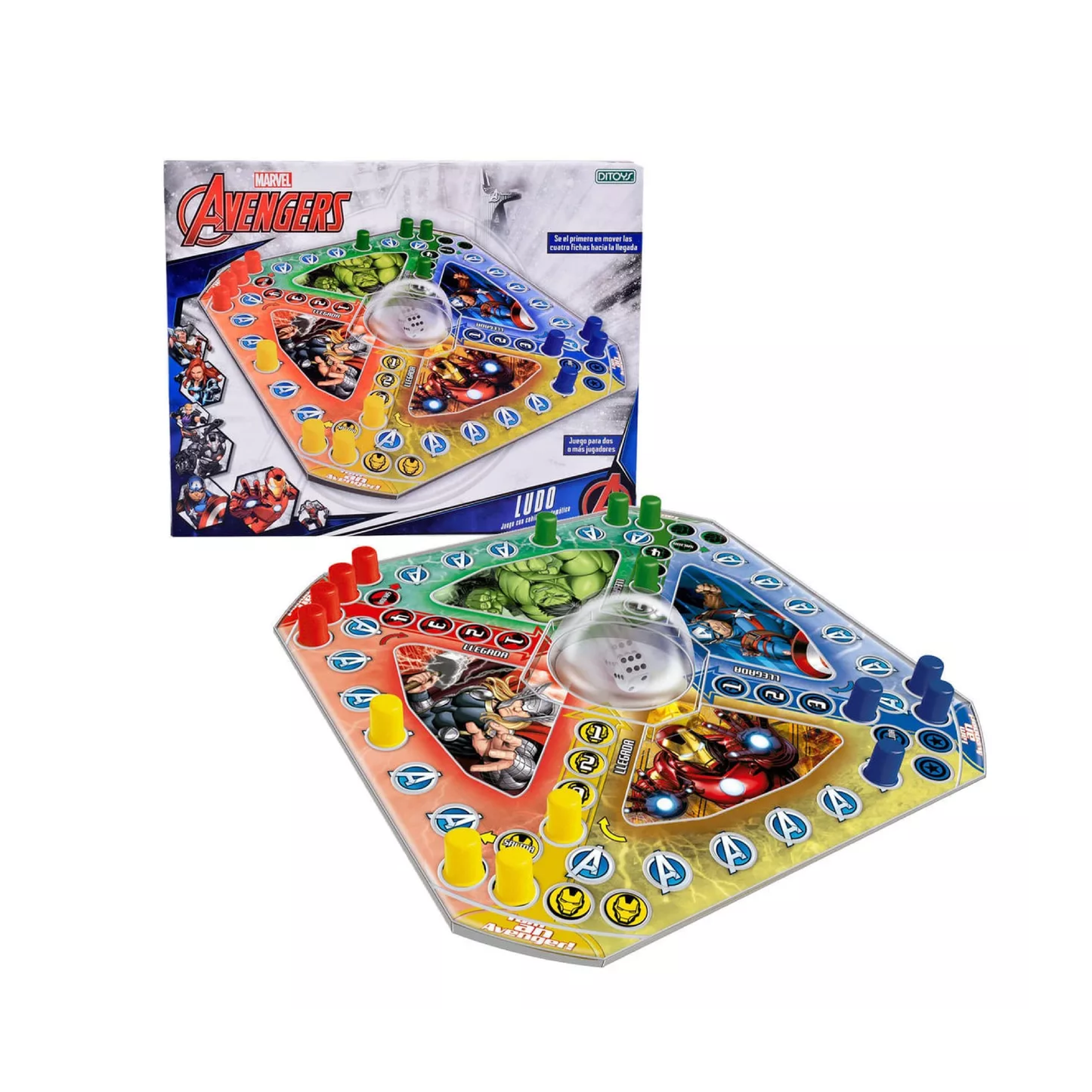 Juego Ludo Avengers Vengadores Marvel Ditoys