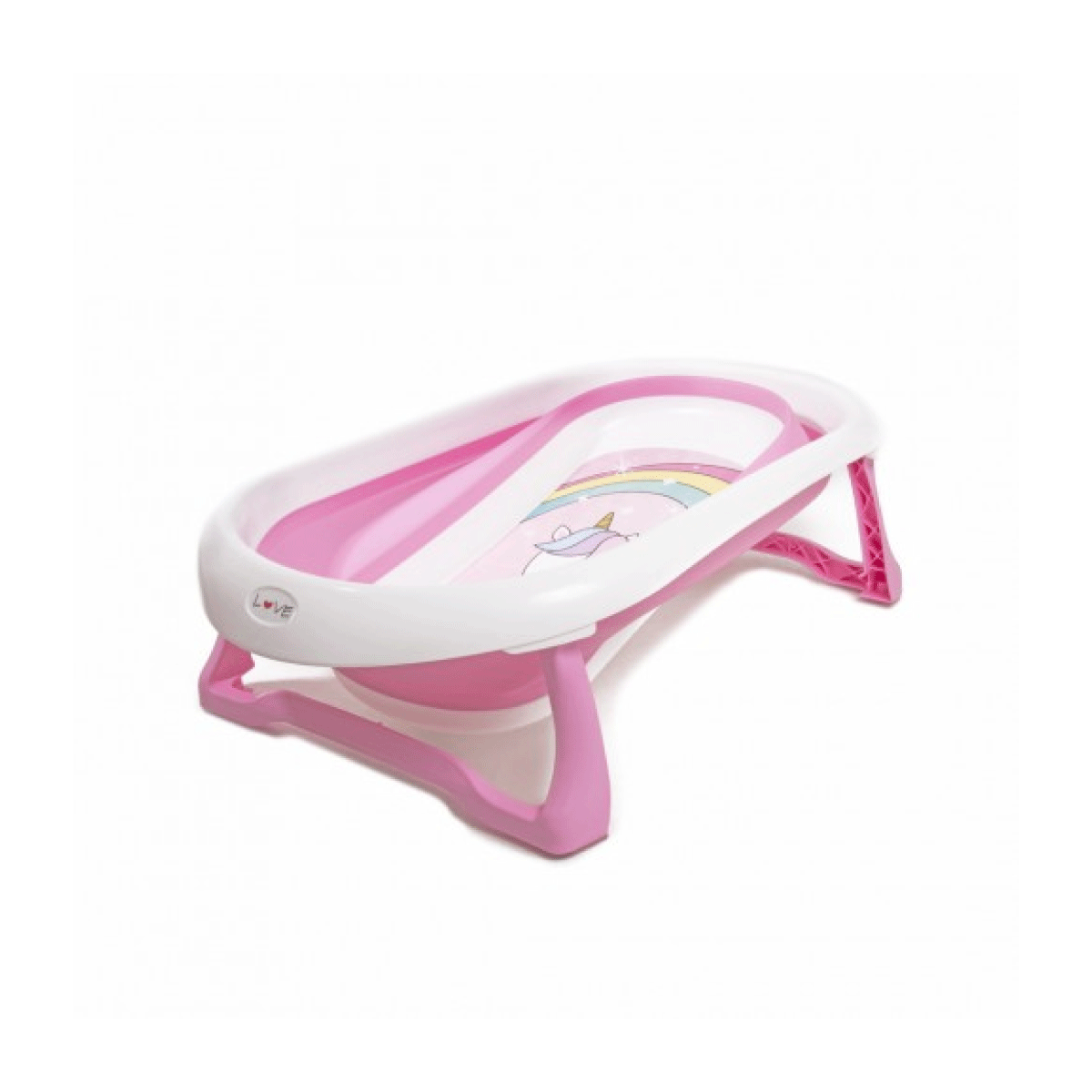 Bañera Plegable Estampada Rosa