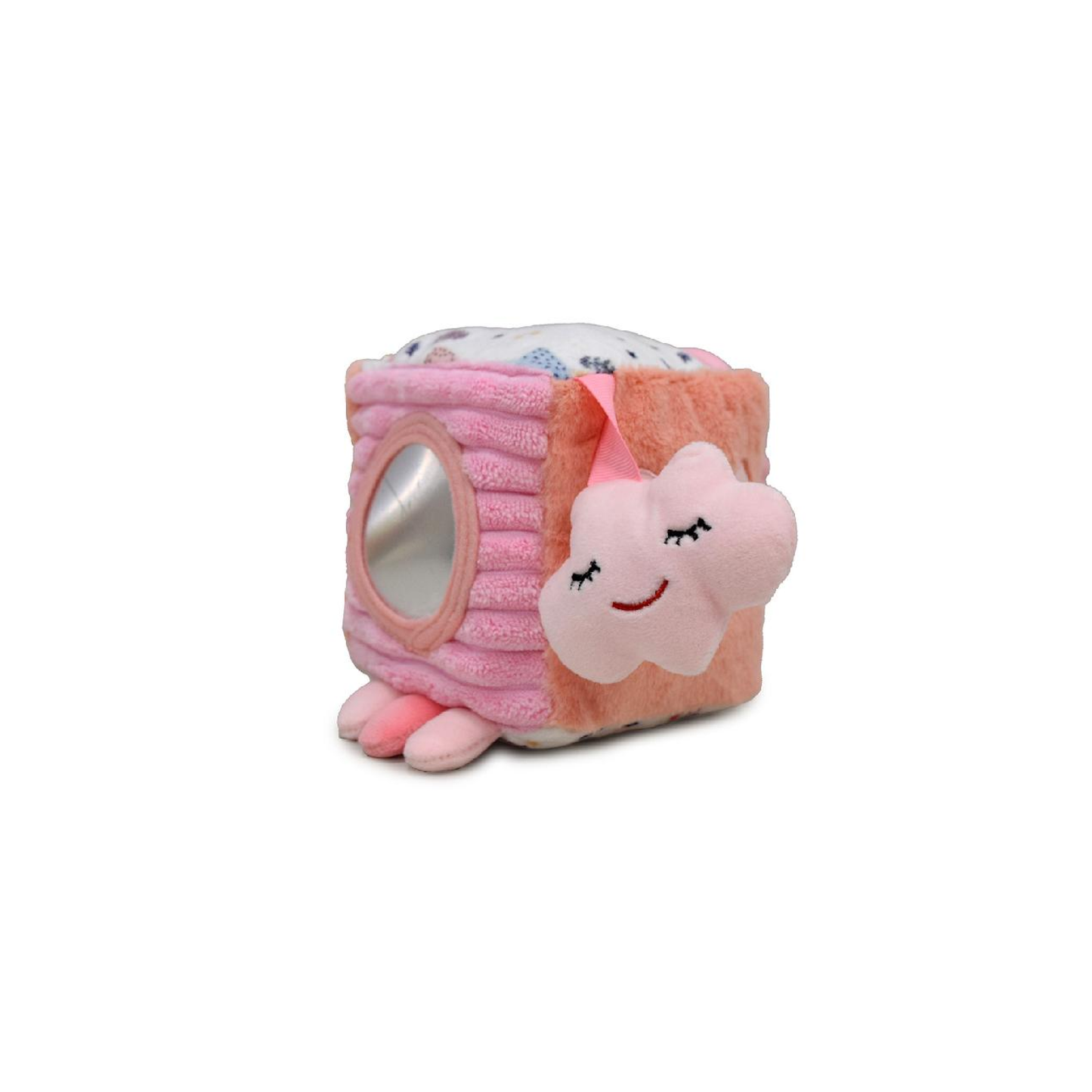 Peluche Cubo Con Sonajero 12 Cm