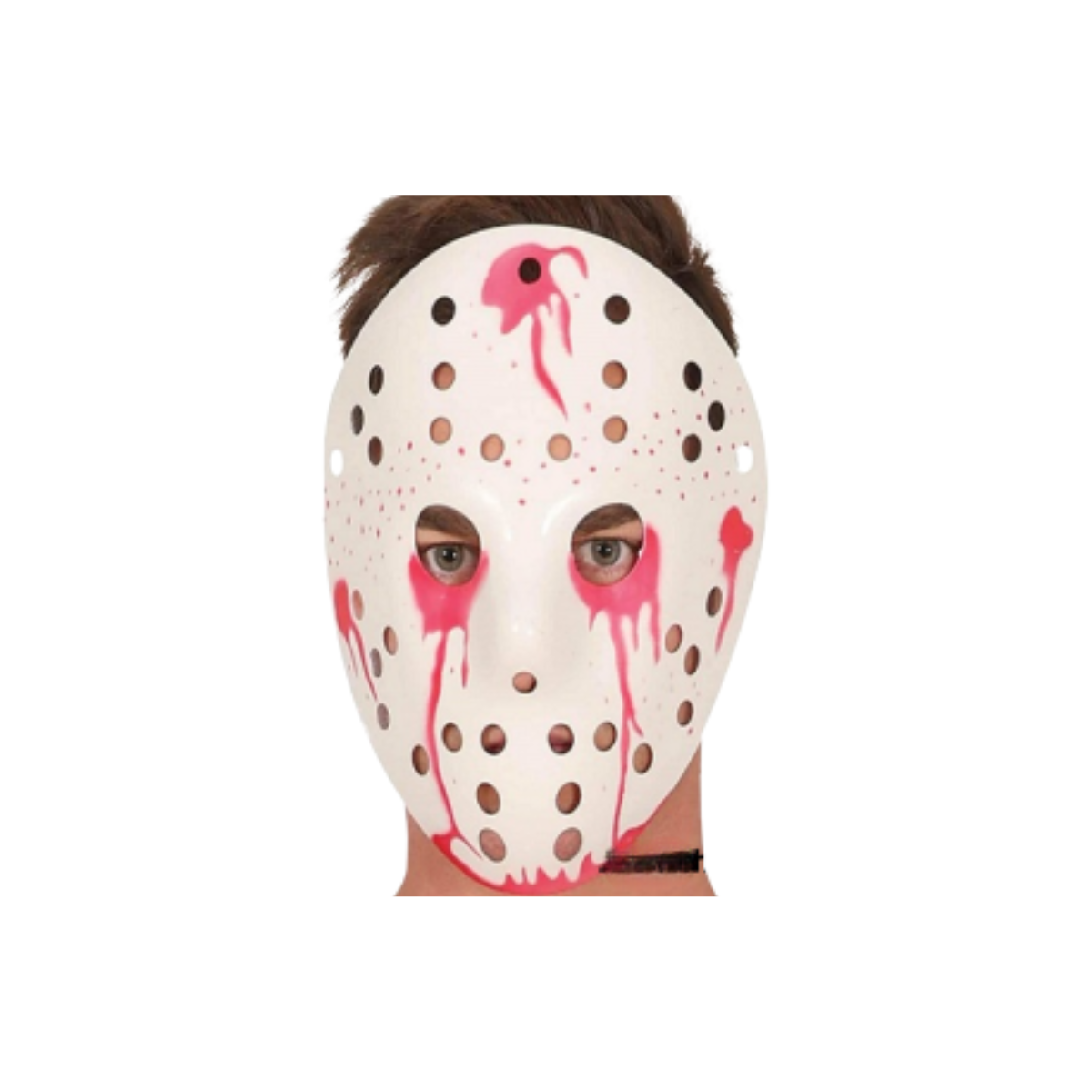 Máscara Jason Ensangrentado de Plástico (x1)