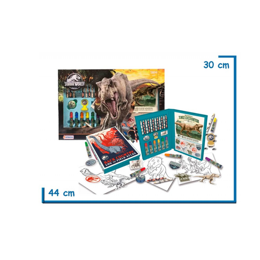 Set Colorear Valija Creativa Jurassic World Tapimovil
