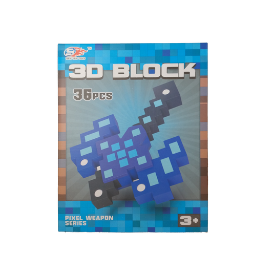 Hacha De Goma Eva 3D 36 Piezas