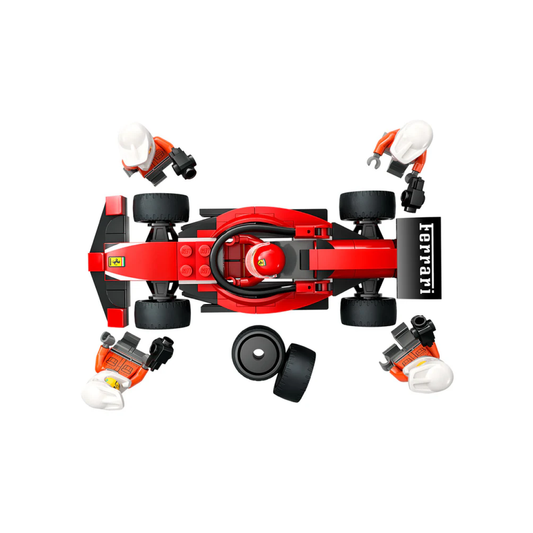 Lego City Parada En Boxes De F1 Y Equipo De Mecánicos Auto Ferrari