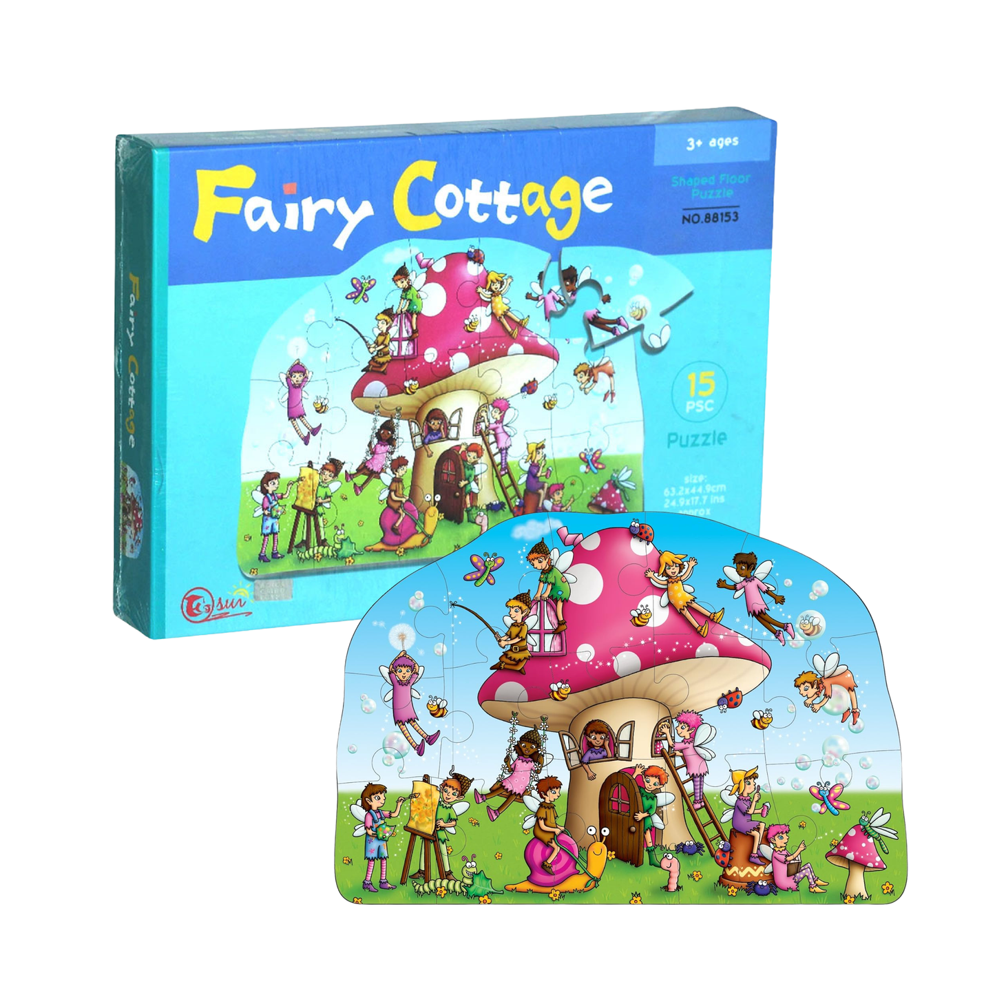 Puzzle 15 Piezas Hadas Fairy Cottage