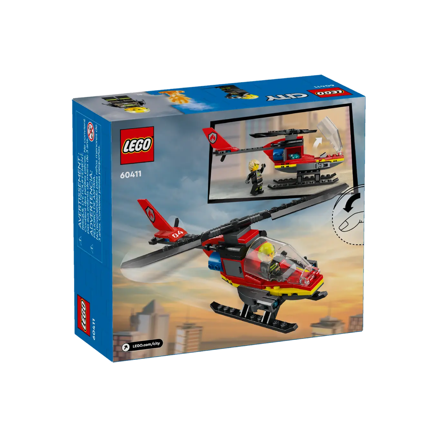 Lego Helicóptero De Rescate De Bomberos