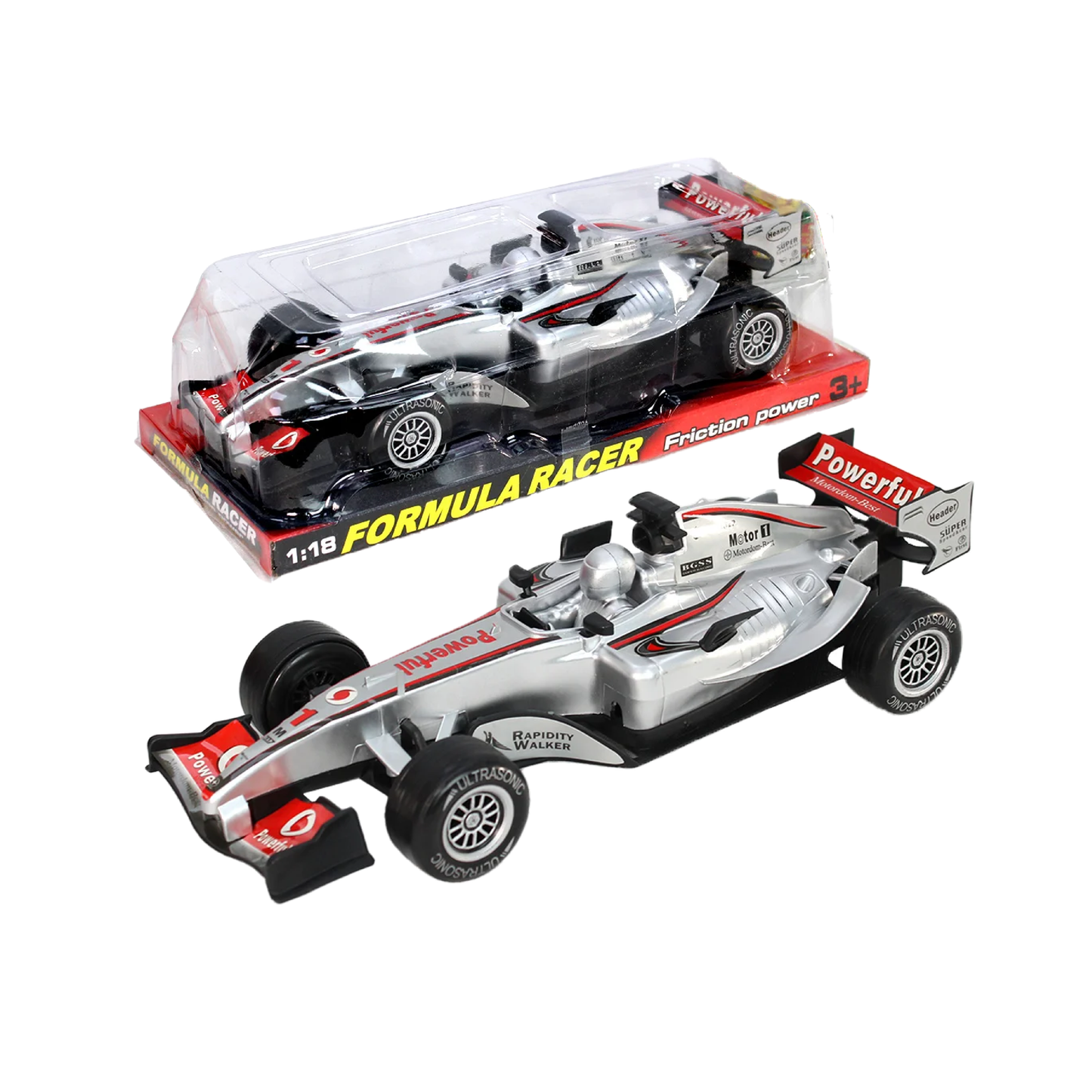 Auto Fórmula Uno Gris