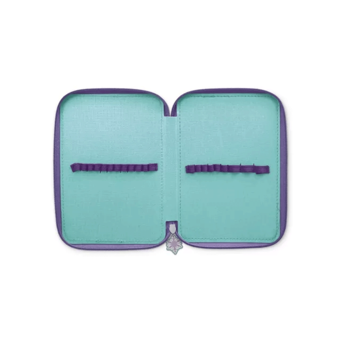 Cartuchera Frozen 2 Pisos Tapa Reversible Tela