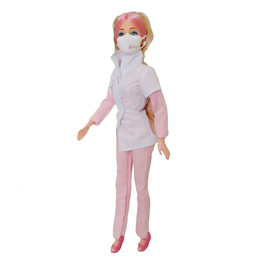 Muñeca Articulada Enfermera Con Accesorios