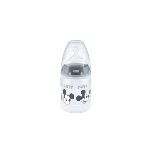 Mamadera First Choice Mickey Mouse Gris 150 Ml. Nuk