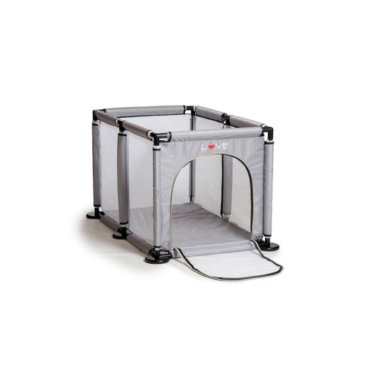 Cuna Corralito Gris 93x60 Love