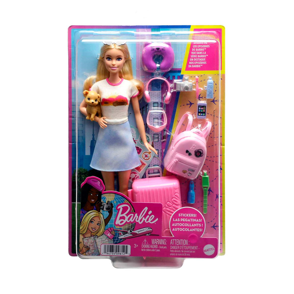 Muñeca Barbie Malibú Viajera – JUGUETERIAS MONOCOCO